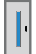 Homelift Door - Long Window