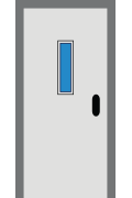 Homelift Door - Small Window