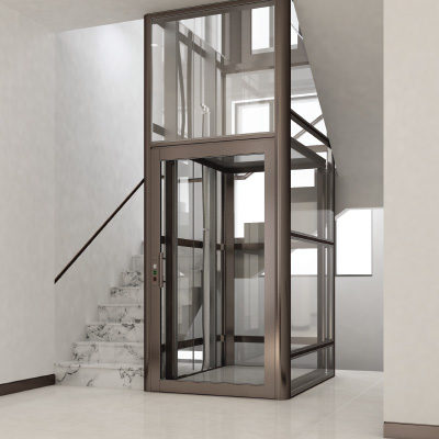 Homelift Next to Staircase - Space Saving Design